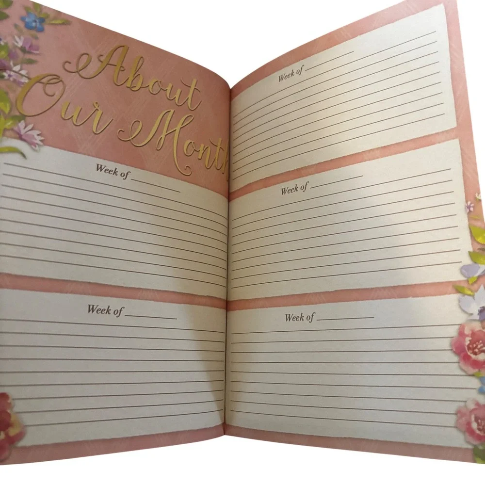 Punch Studio Treasured Family Moments Guided Journal Peacock Design